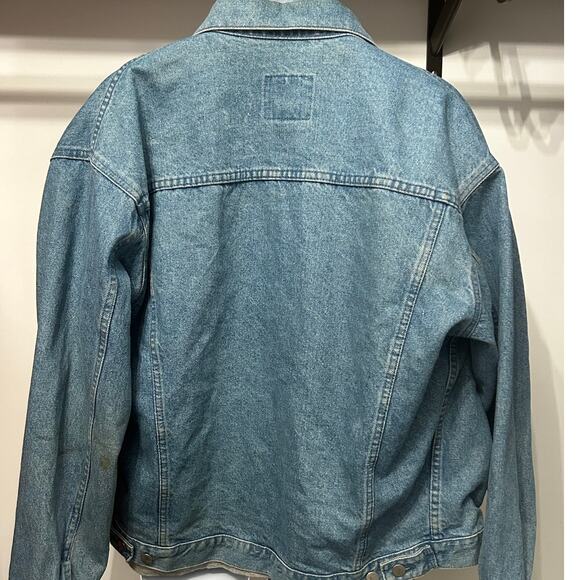 Vintage Pepsi Jacket Employee Denim Coat Size Made in Canada 80s Size Large - Picture 6 of 6